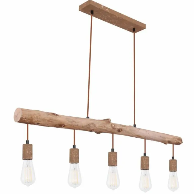 Luminaires Globo Lighting Suspensions|Suspension Globo JAKOB Rouille, 5 lumières