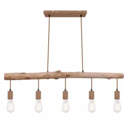 Luminaires Globo Lighting Suspensions|Suspension Globo JAKOB Rouille, 5 lumières