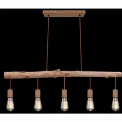 Luminaires Globo Lighting Suspensions|Suspension Globo JAKOB Rouille, 5 lumières