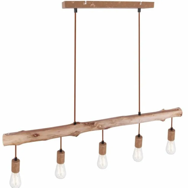 Luminaires Globo Lighting Suspensions|Suspension Globo JAKOB Rouille, 5 lumières