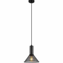 Luminaires Globo Lighting Suspensions|Suspension Globo JEDD Noir, 1 lumière