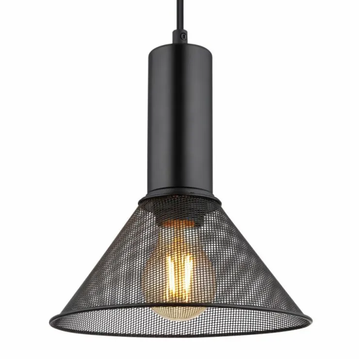 Luminaires Globo Lighting Suspensions|Suspension Globo JEDD Noir, 1 lumière