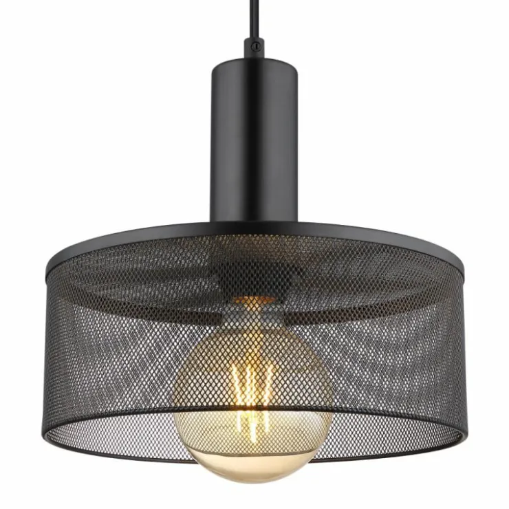 Luminaires Globo Lighting Suspensions|Suspension Globo JEDD Noir, 1 lumière