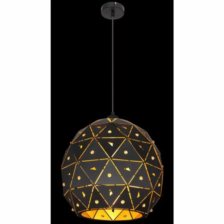 Luminaires Globo Lighting Suspensions|Suspension Globo JODIE Noir, 1 lumière