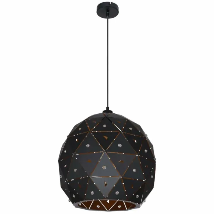 Luminaires Globo Lighting Suspensions|Suspension Globo JODIE Noir, 1 lumière