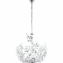 Luminaires Globo Lighting Suspensions|Suspension Globo JULIANA Chrome, Transparent, 3 lumières