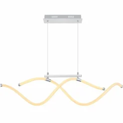 Luminaires Globo Lighting Éclairage Led|Suspension Globo KAIA LED Chrome, 1 lumière