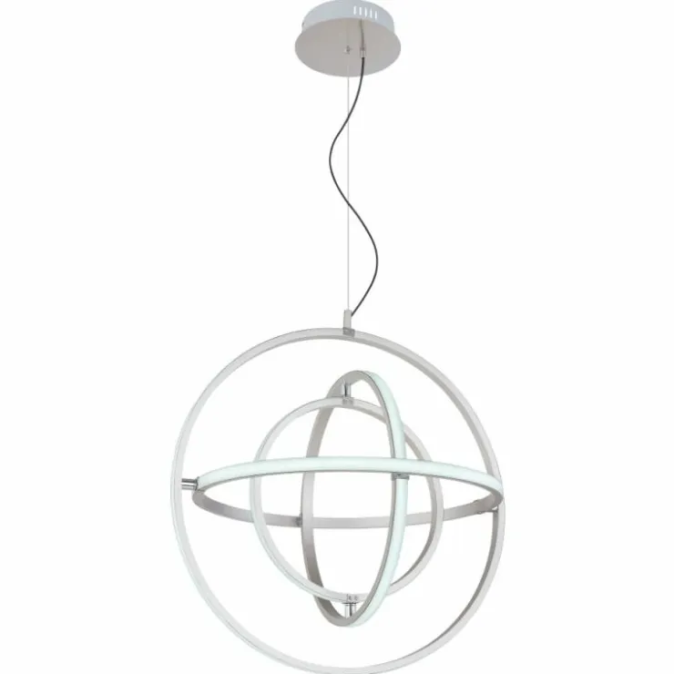 Luminaires Globo Lighting Éclairage Led|Suspension Globo KURUS LED Nickel mat, 1 lumière