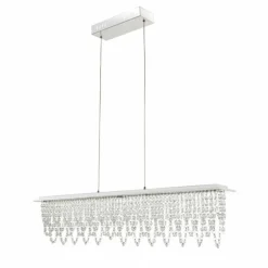 Luminaires Globo Lighting Éclairage Led|Suspension Globo LED Chrome, Clair, 1 lumière, Télécommandes