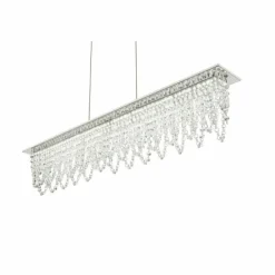 Luminaires Globo Lighting Éclairage Led|Suspension Globo LED Chrome, Clair, 1 lumière, Télécommandes