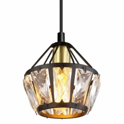 Luminaires Globo Lighting Suspensions|Suspension Globo LOIS Laiton, Noir, 1 lumière