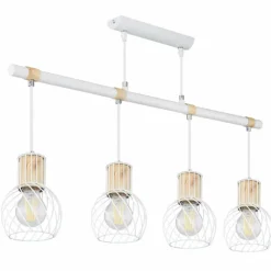Luminaires Globo Lighting Suspensions|Suspension Globo LUISE Blanc, 4 lumières