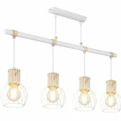 Luminaires Globo Lighting Suspensions|Suspension Globo LUISE Blanc, 4 lumières