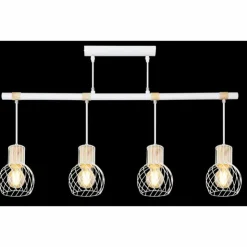 Luminaires Globo Lighting Suspensions|Suspension Globo LUISE Blanc, 4 lumières