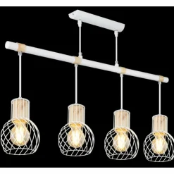 Luminaires Globo Lighting Suspensions|Suspension Globo LUISE Blanc, 4 lumières