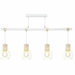 Luminaires Globo Lighting Suspensions|Suspension Globo LUISE Blanc, 4 lumières