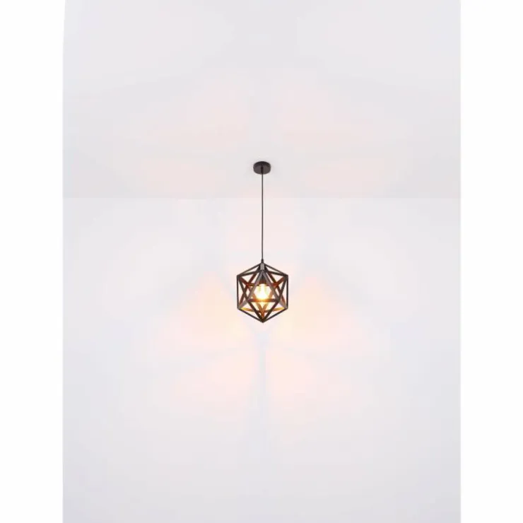 Luminaires Globo Lighting Suspensions|Suspension Globo LYDIA Noir, 1 lumière