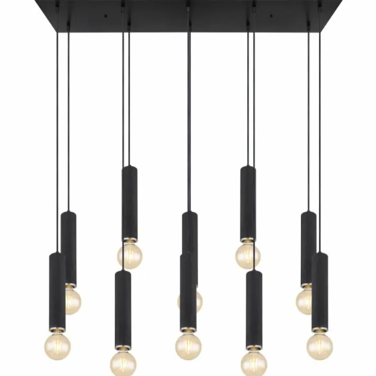 Luminaires Globo Lighting Suspensions|Suspension Globo MARION Noir, 10 lumières