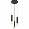 Luminaires Globo Lighting Suspensions|Suspension Globo MARION Noir, 3 lumières