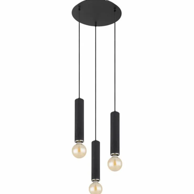 Luminaires Globo Lighting Suspensions|Suspension Globo MARION Noir, 3 lumières