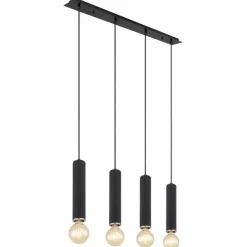 Luminaires Globo Lighting Suspensions|Suspension Globo MARION Noir, 4 lumières