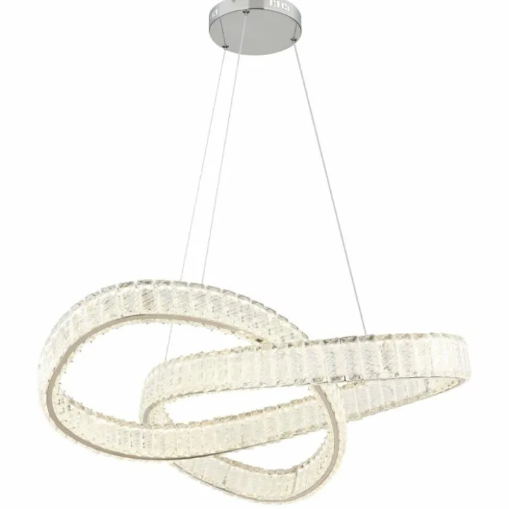 Luminaires Globo Lighting Suspensions|Suspension Globo MUCKY LED Chrome, 1 lumière