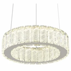Luminaires Globo Lighting Éclairage Led|Suspension Globo MUCKY LED Chrome, 1 lumière, Télécommandes