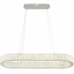 Luminaires Globo Lighting Éclairage Led|Suspension Globo MUCKY LED Chrome, 1 lumière, Télécommandes