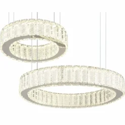 Luminaires Globo Lighting Suspensions|Suspension Globo MUCKY LED Chrome, 1 lumière, Télécommandes