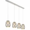 Luminaires Globo Lighting Suspensions|Suspension Globo NARRI Nickel mat, 4 lumières