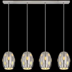 Luminaires Globo Lighting Suspensions|Suspension Globo NARRI Nickel mat, 4 lumières