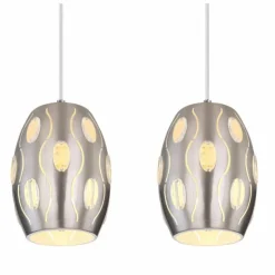 Luminaires Globo Lighting Suspensions|Suspension Globo NARRI Nickel mat, 4 lumières