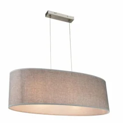 Luminaires Globo Lighting Suspensions|Suspension Globo Nickel mat, 3 lumières