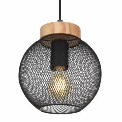 Luminaires Globo Lighting Suspensions|Suspension Globo PABLO Noir, 1 lumière