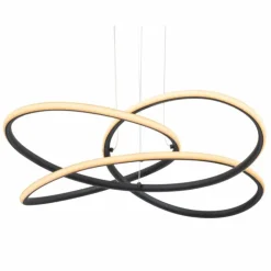 Luminaires Globo Lighting Suspensions|Suspension Globo PANDA LED Noir, 1 lumière