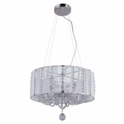 Luminaires Globo Lighting Suspensions|Suspension Globo RADAR Chrome, 4 lumières
