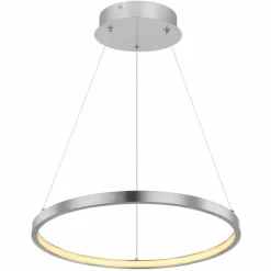 Luminaires Globo Lighting Éclairage Led|Suspension Globo RALPH LED Nickel mat, 1 lumière