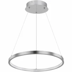 Luminaires Globo Lighting Éclairage Led|Suspension Globo RALPH LED Nickel mat, 1 lumière