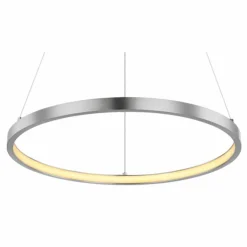 Luminaires Globo Lighting Éclairage Led|Suspension Globo RALPH LED Nickel mat, 1 lumière