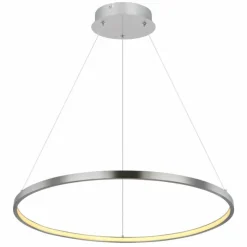 Luminaires Globo Lighting Suspensions|Suspension Globo RALPH LED Nickel mat, 1 lumière