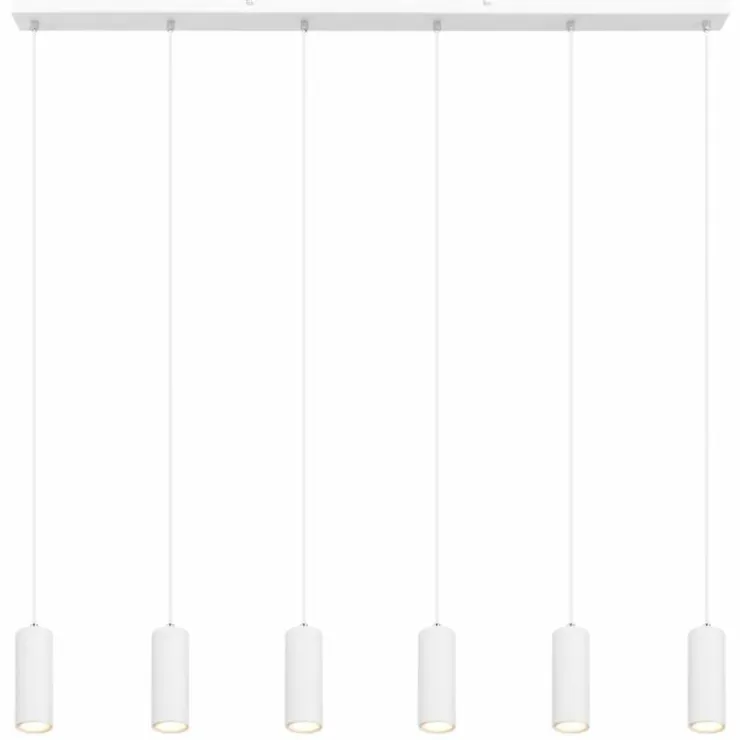 Luminaires Globo Lighting Suspensions|Suspension Globo ROBBY Blanc, 6 lumières