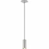 Luminaires Globo Lighting Suspensions|Suspension Globo ROBBY Chrome, Nickel mat, 1 lumière