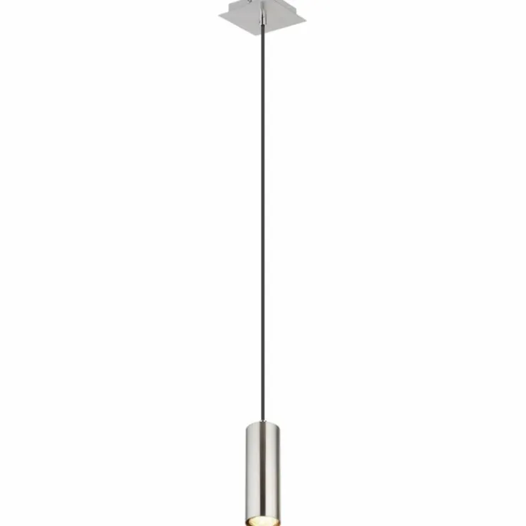 Luminaires Globo Lighting Suspensions|Suspension Globo ROBBY Chrome, Nickel mat, 1 lumière
