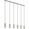 Luminaires Globo Lighting Suspensions|Suspension Globo ROBBY Nickel mat, 6 lumières