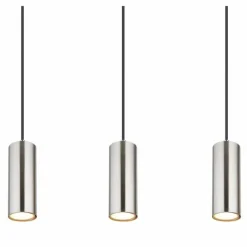 Luminaires Globo Lighting Suspensions|Suspension Globo ROBBY Nickel mat, 6 lumières