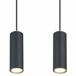 Luminaires Globo Lighting Suspensions|Suspension Globo ROBBY Noir, 4 lumières