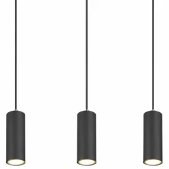 Luminaires Globo Lighting Suspensions|Suspension Globo ROBBY Noir, 6 lumières