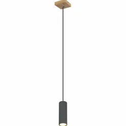 Luminaires Globo Lighting Suspensions|Suspension Globo ROBBY Noir, 1 lumière