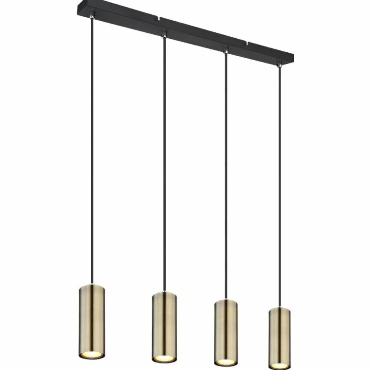 Luminaires Globo Lighting Suspensions|Suspension Globo ROBBY Noir, 4 lumières