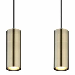 Luminaires Globo Lighting Suspensions|Suspension Globo ROBBY Noir, 4 lumières